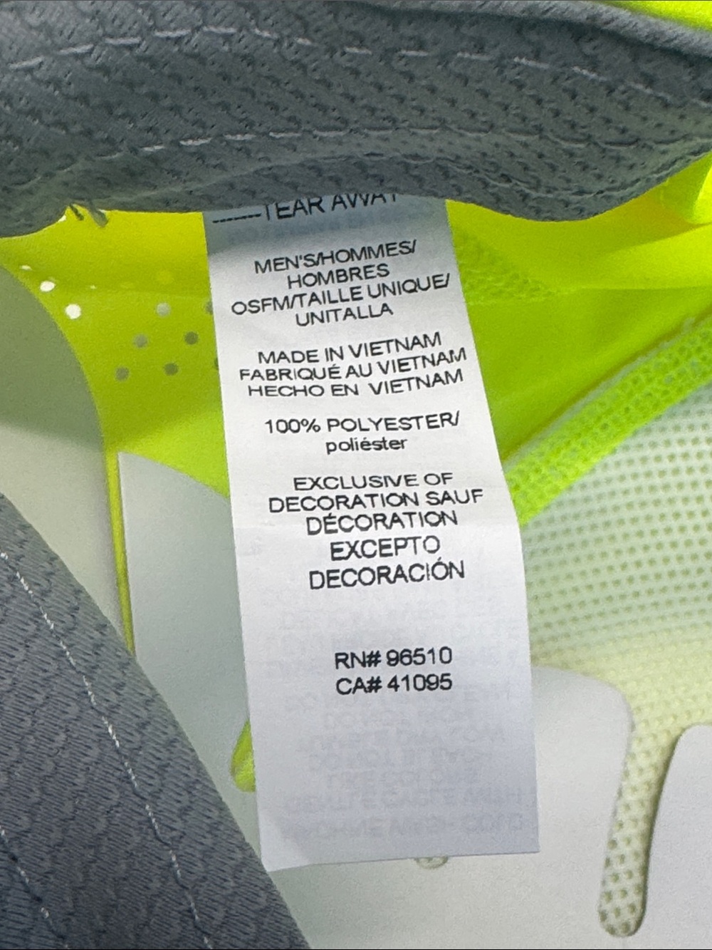 UNISEX Under Armour High-Visibility Neon Yellow Running Cap - Picture 12 of 14